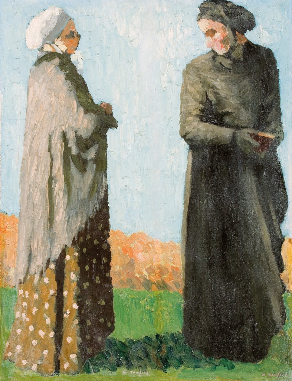 Bönder i söndagsdräkt, 1890 av Ker Xavier Roussel