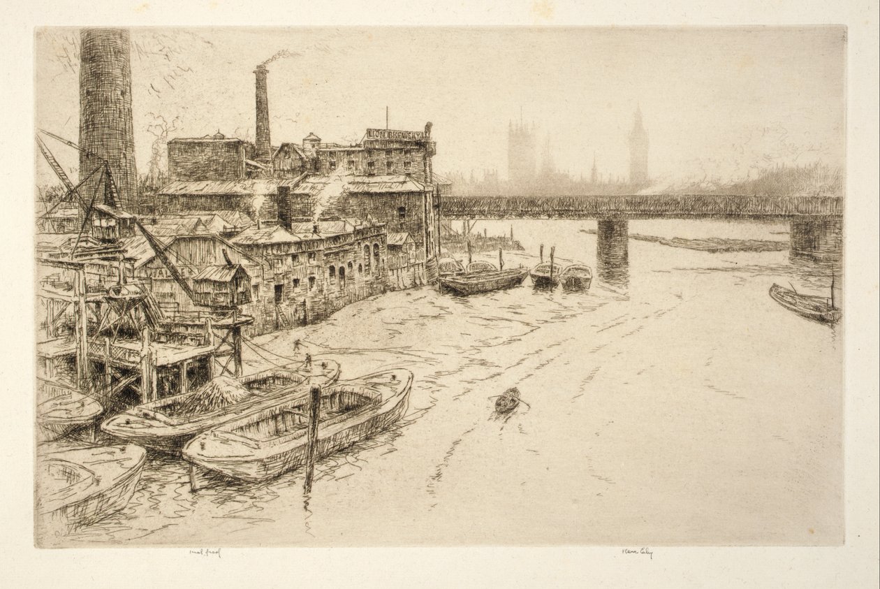 Hungerford Bridge, London av Kerr Eby