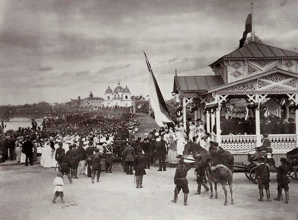 Tsarevich Nicholas av Ryssland i Novocherkassk, Ryssland, 1891. av Kessler