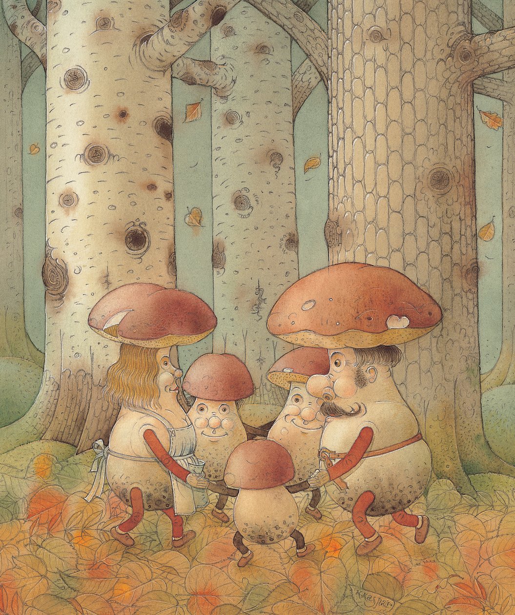 Svampar, 2005 (wc på papper) av Kestutis Kasparavicius
