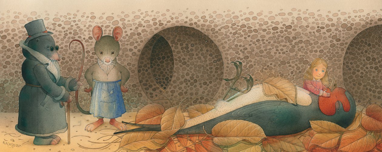 Thumbelina 03, 2005 (wc på papper) av Kestutis Kasparavicius