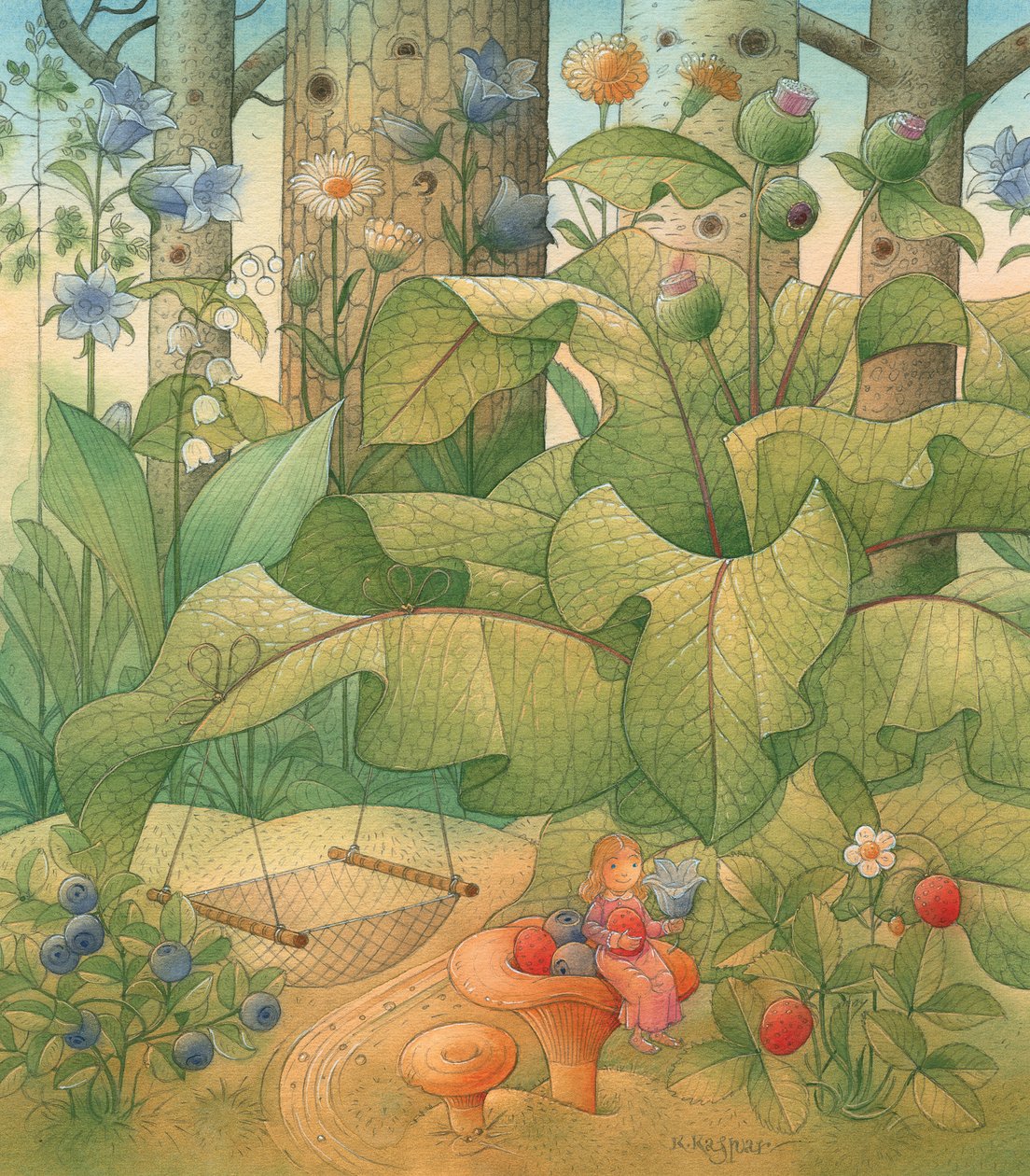 Thumbelina 09, 2005 (wc på papper) av Kestutis Kasparavicius