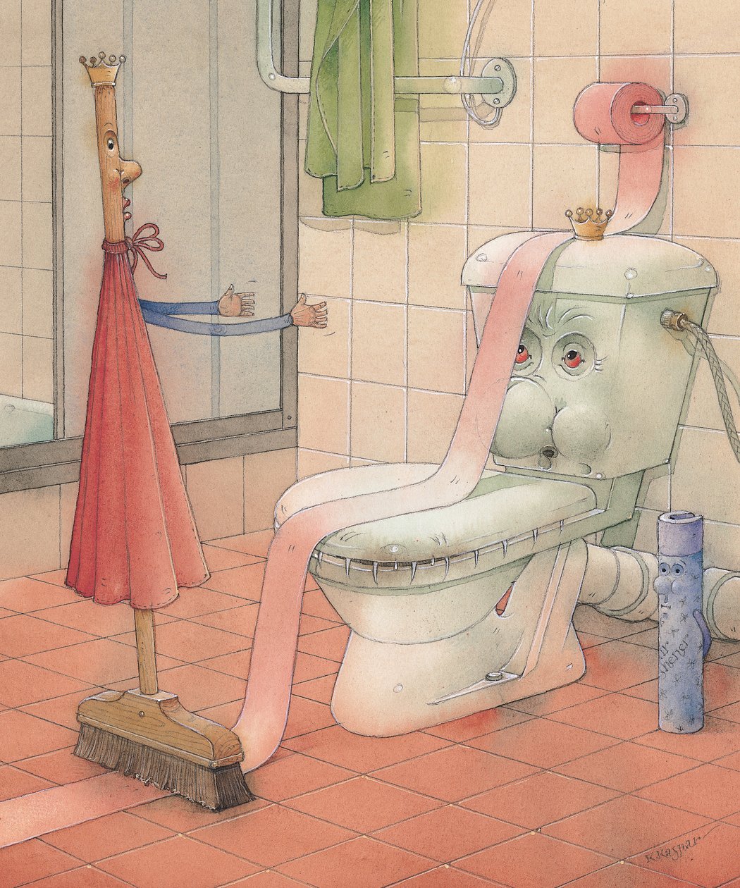 WCStory, 2003 (wc på papper) av Kestutis Kasparavicius