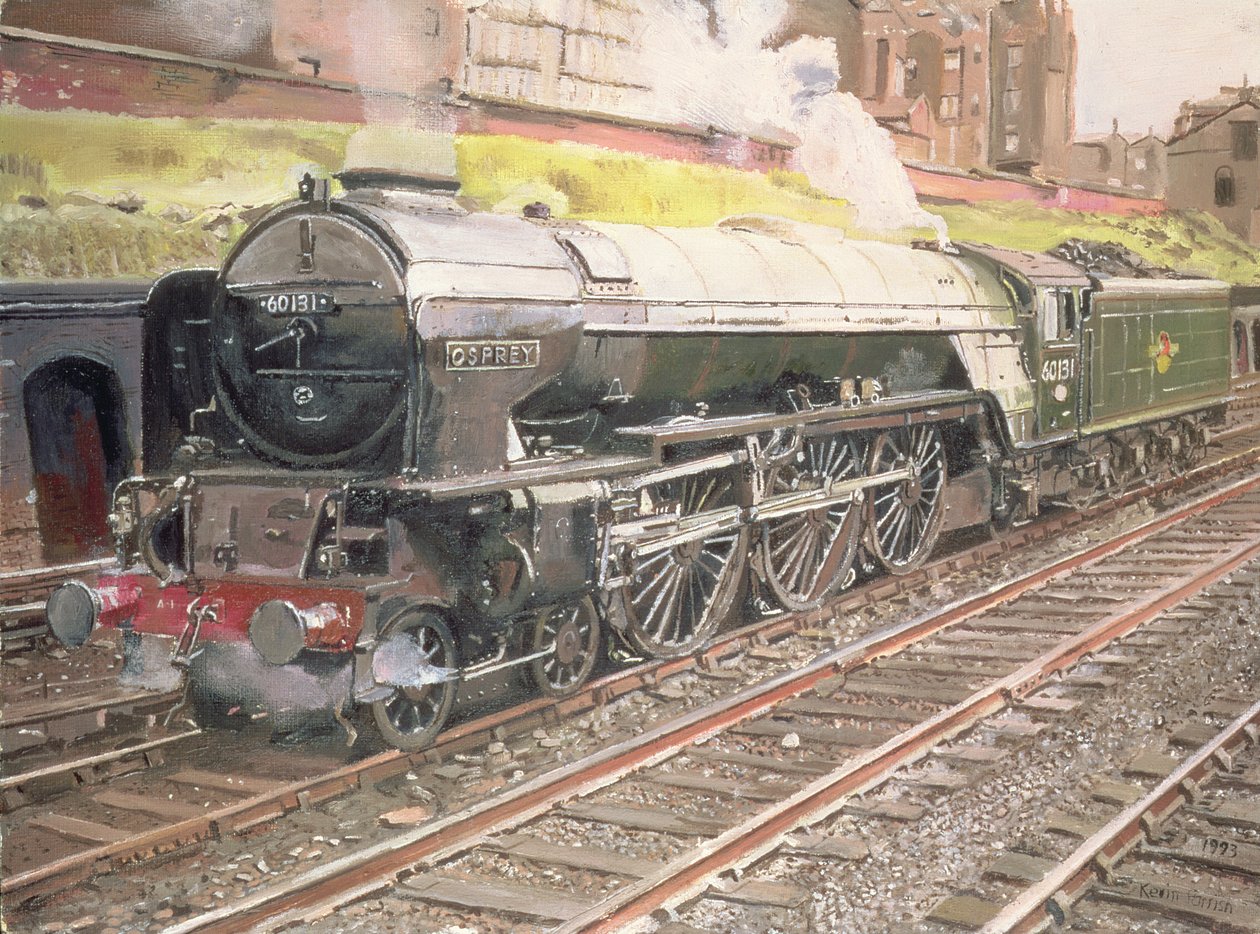 A1 Majesty, Osprey 60131 vid Camden MPD, London av Kevin Guild of Railway Artist Parrish