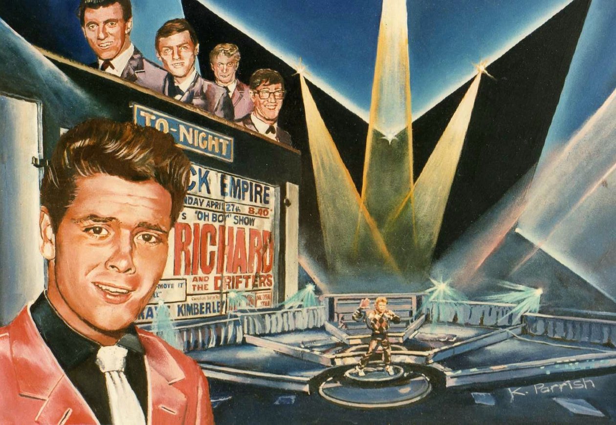 Flytta den! To Stardom (Cliff Richard) (målning) av Kevin Parrish