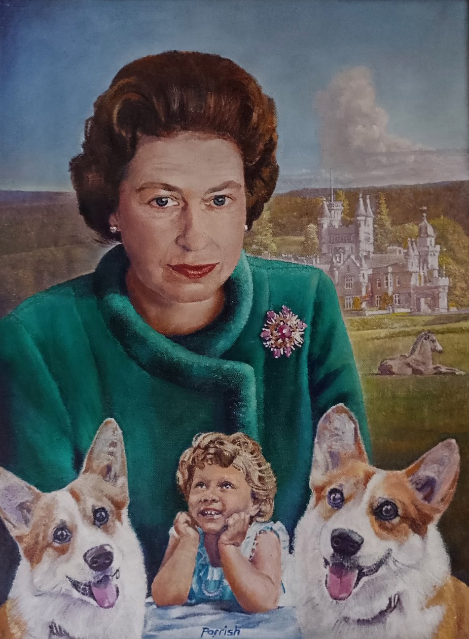 Queen On Vacation (målning) av Kevin Parrish