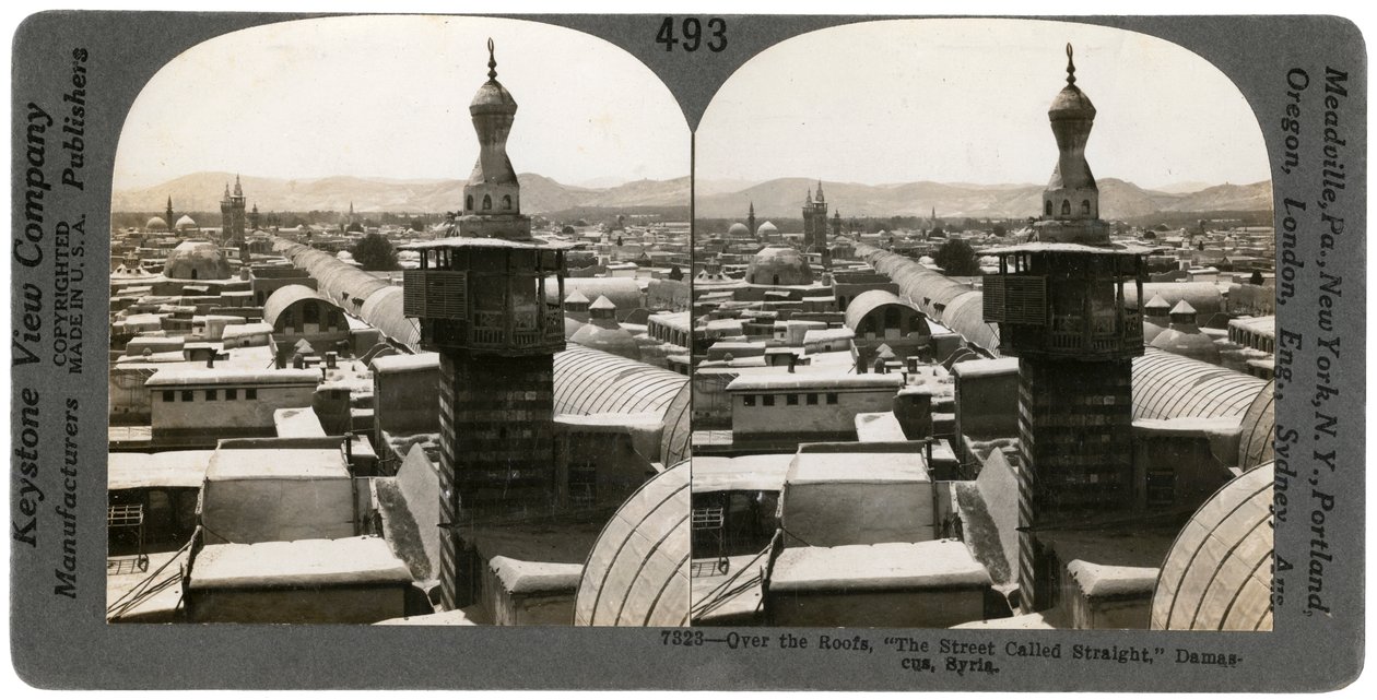 Damaskus, Syrien, 1900-talet. av Keystone View Company