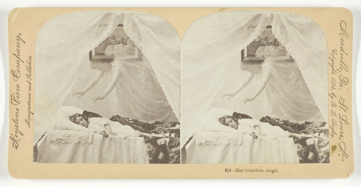 Hennes skyddsängel, 1894. av Keystone View Company