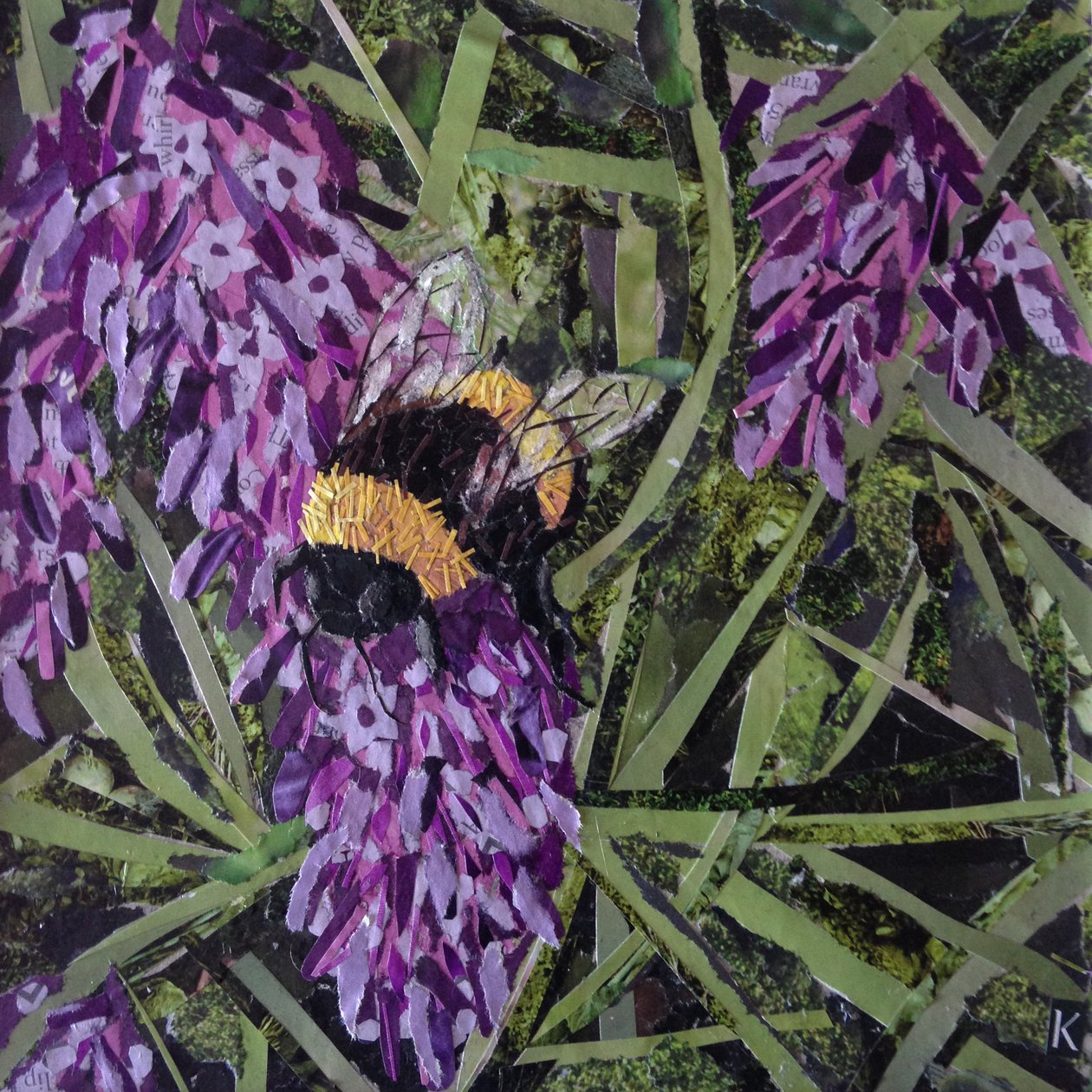 Buzz - humla på lavendel av Kirstie Adamson
