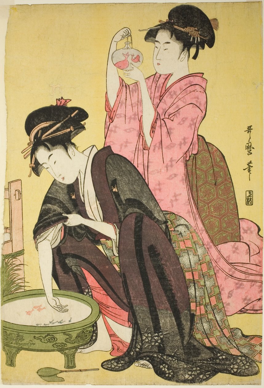 Guldfisk av Kitagawa Utamaro