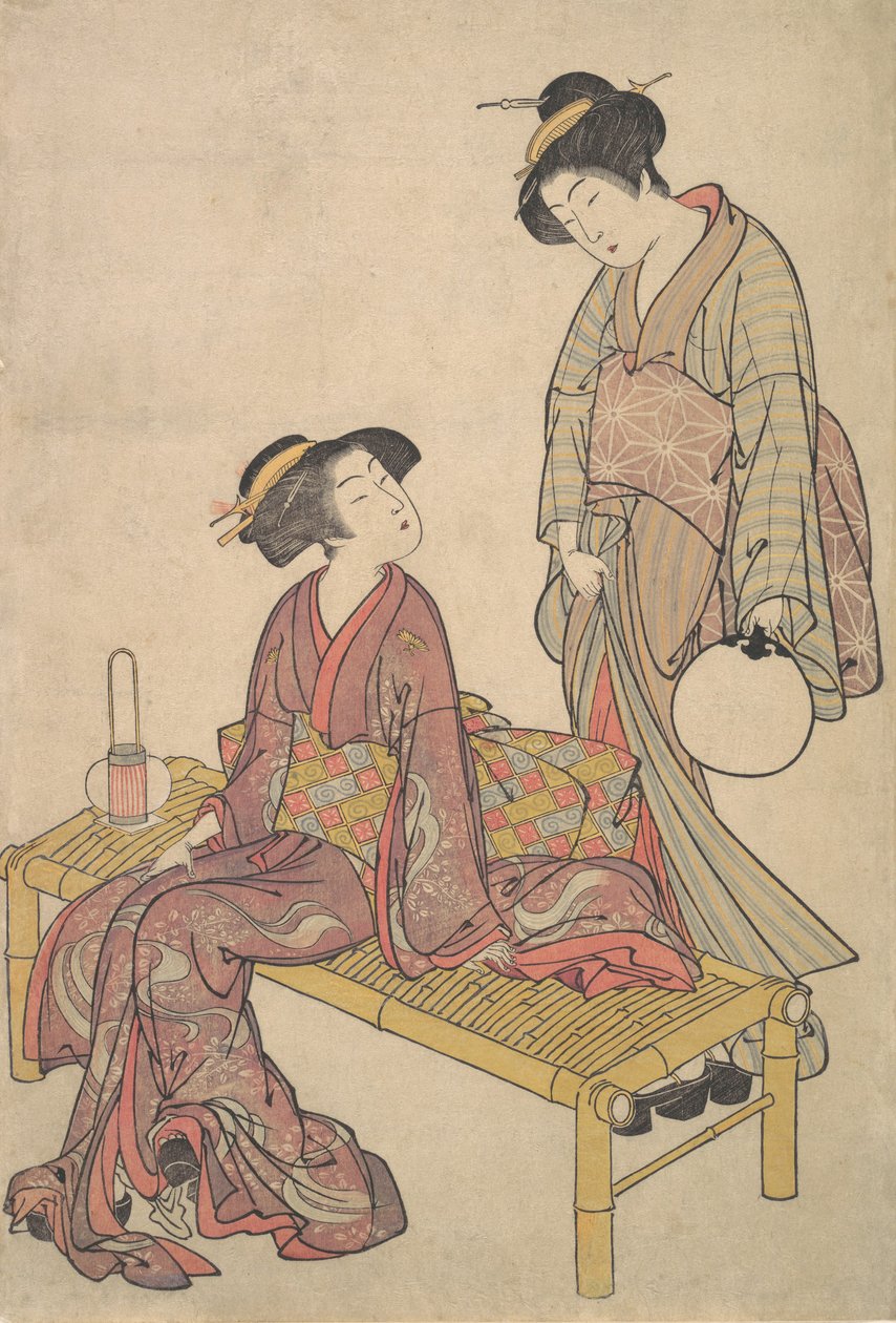 Handlyktan, ca. 1790. av Kitao Shigemasa
