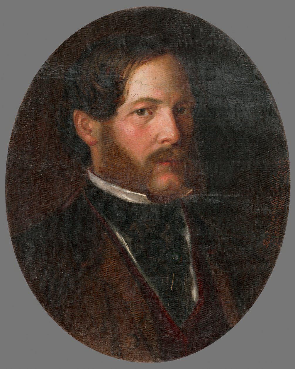 Portrait of Baron Gejza Mednyánszky av Kálmán Rudnyanszky