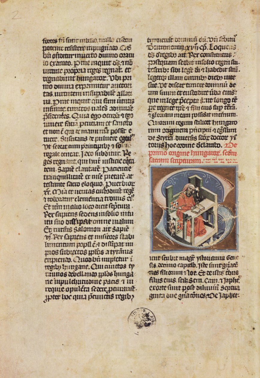 Upplyst kronisk; Chronicon Pictum; Kan chronicle av Márk Kálti