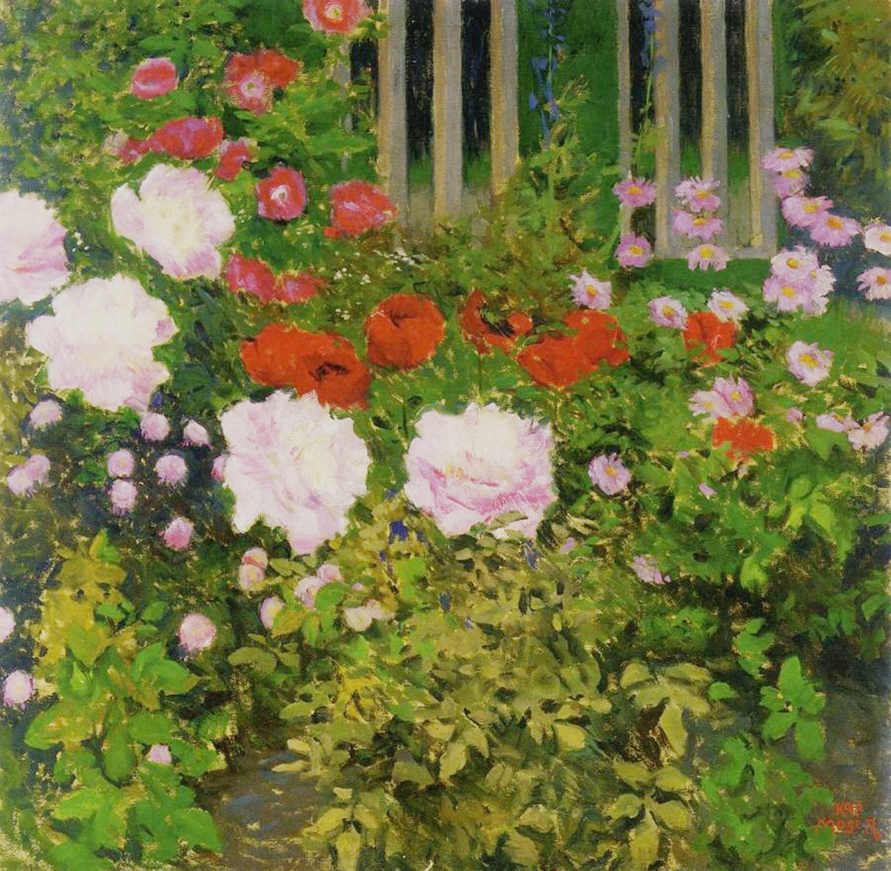 En rosenhäck av Koloman Moser