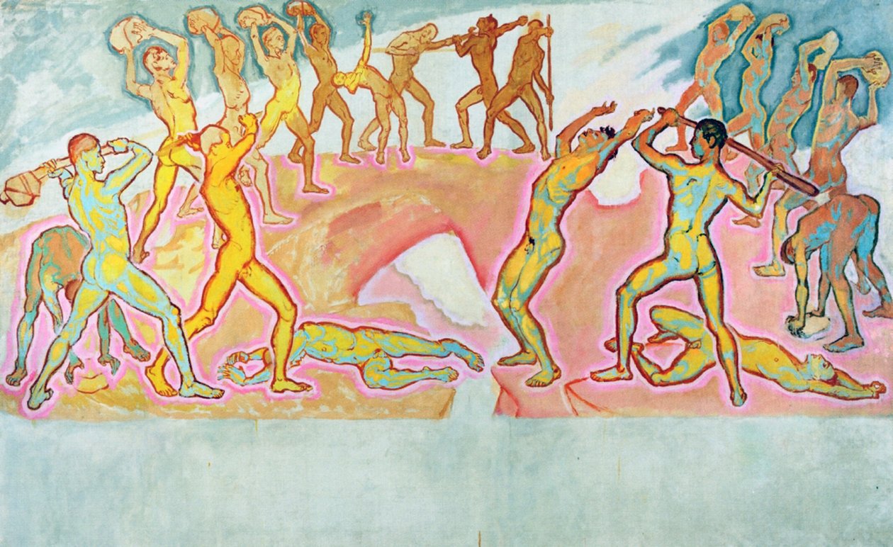 The Clash of the Titans, 1913-15 av Koloman Moser