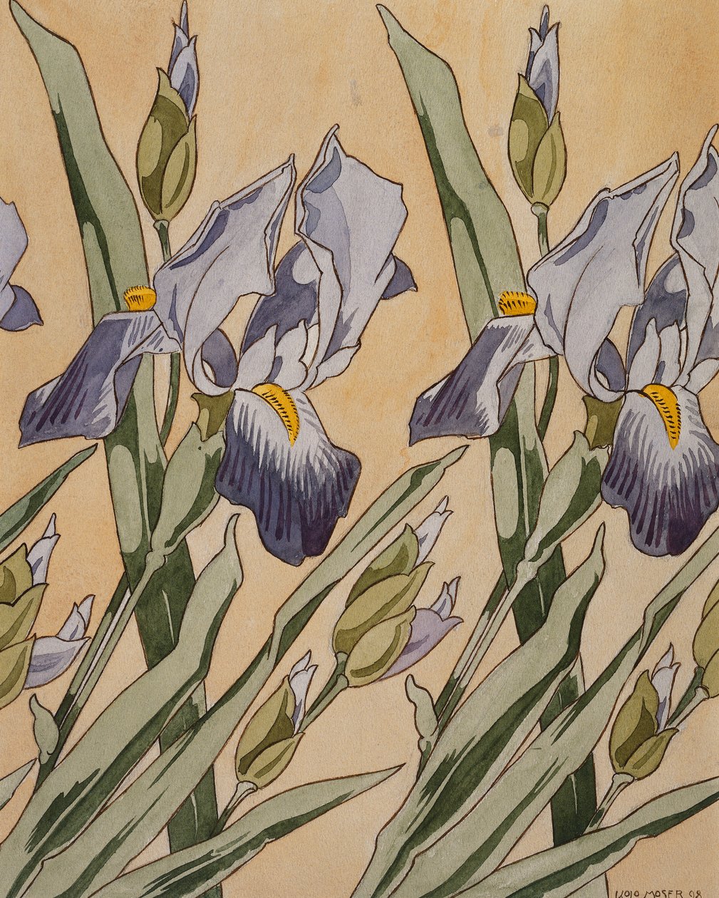 Iris, 1898 av Koloman Moser
