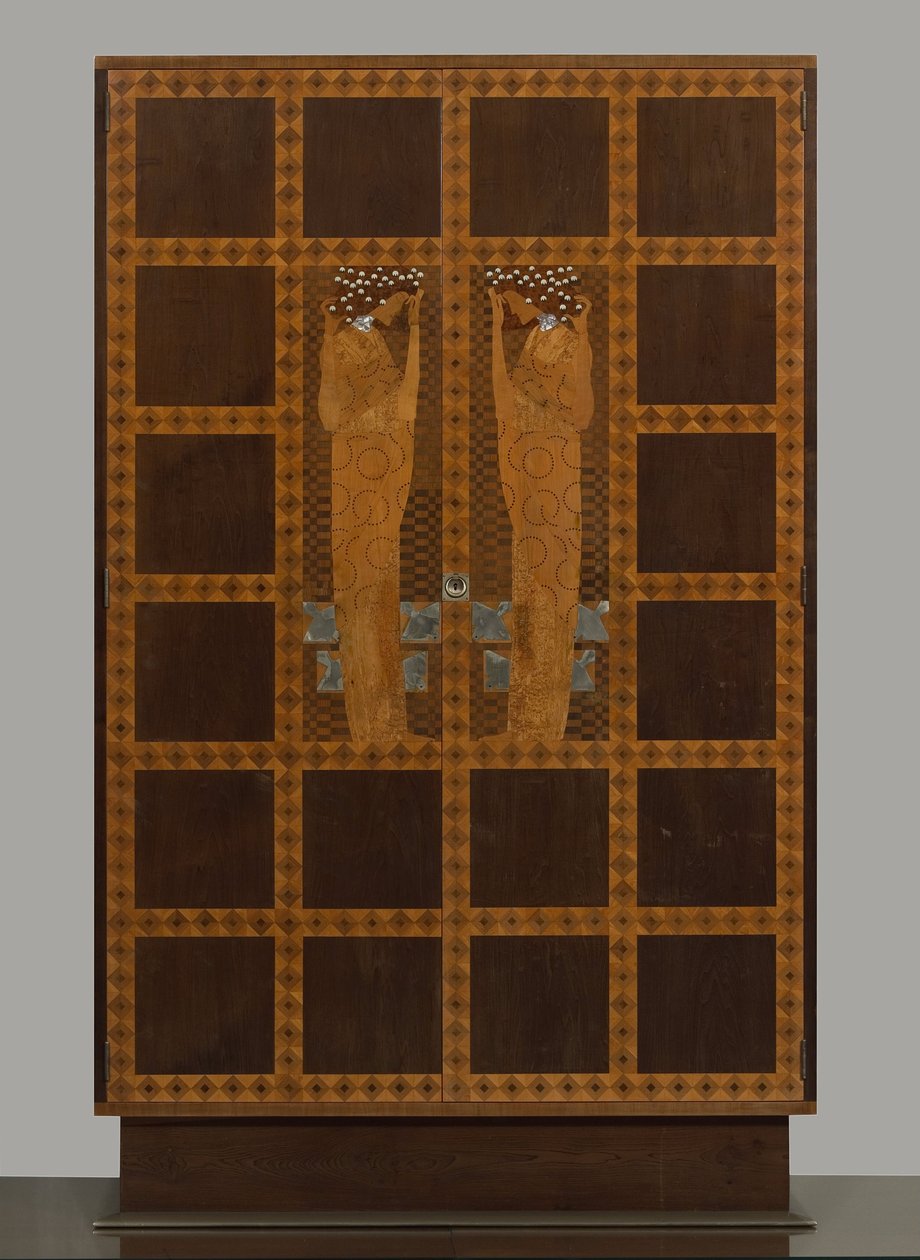 Inlaid Armoire from the Eisler-Terramare Apartment Bedroom av Koloman Moser
