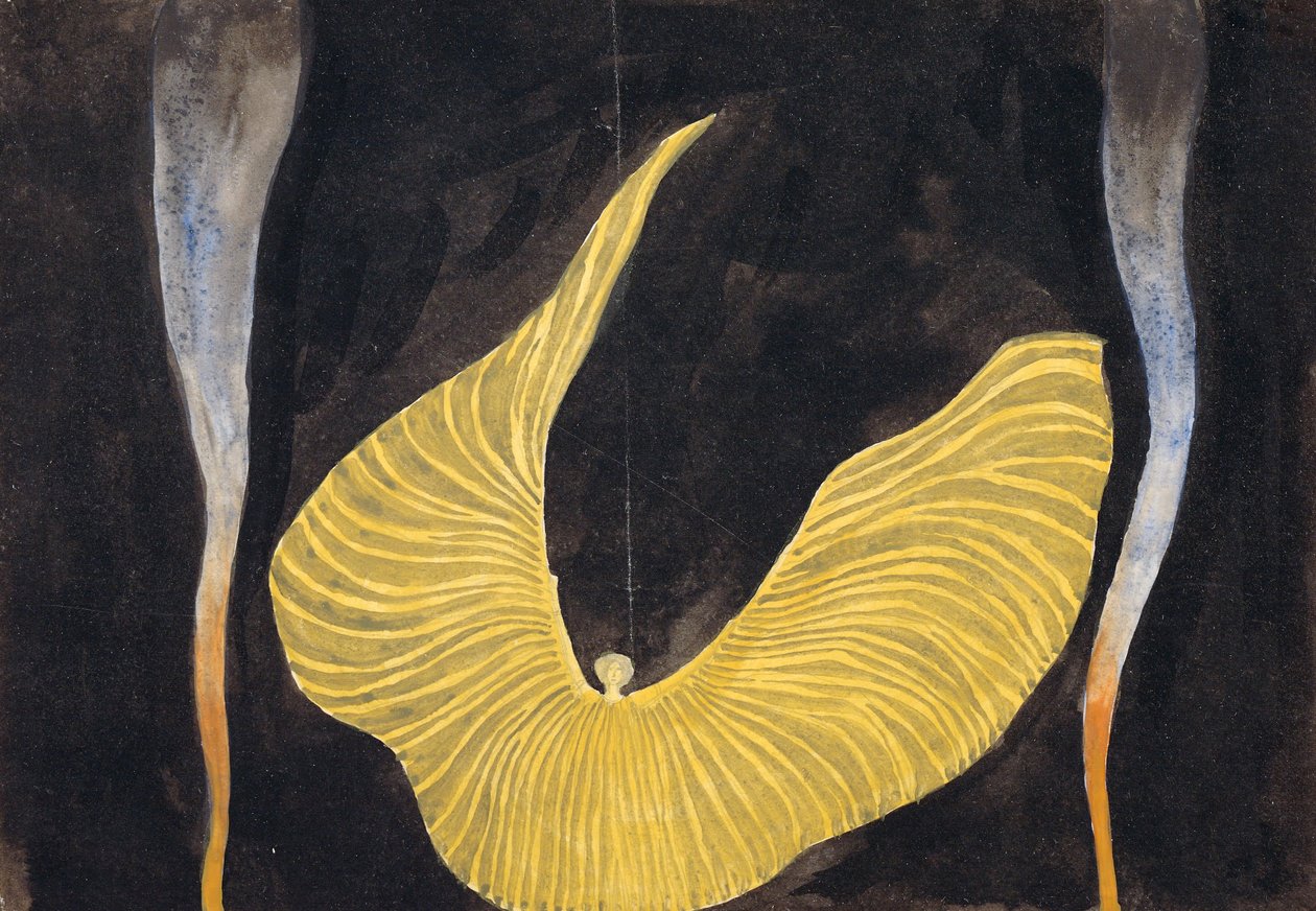 Loïe Fuller in the Dance The Archangel, 1902 av Koloman Moser