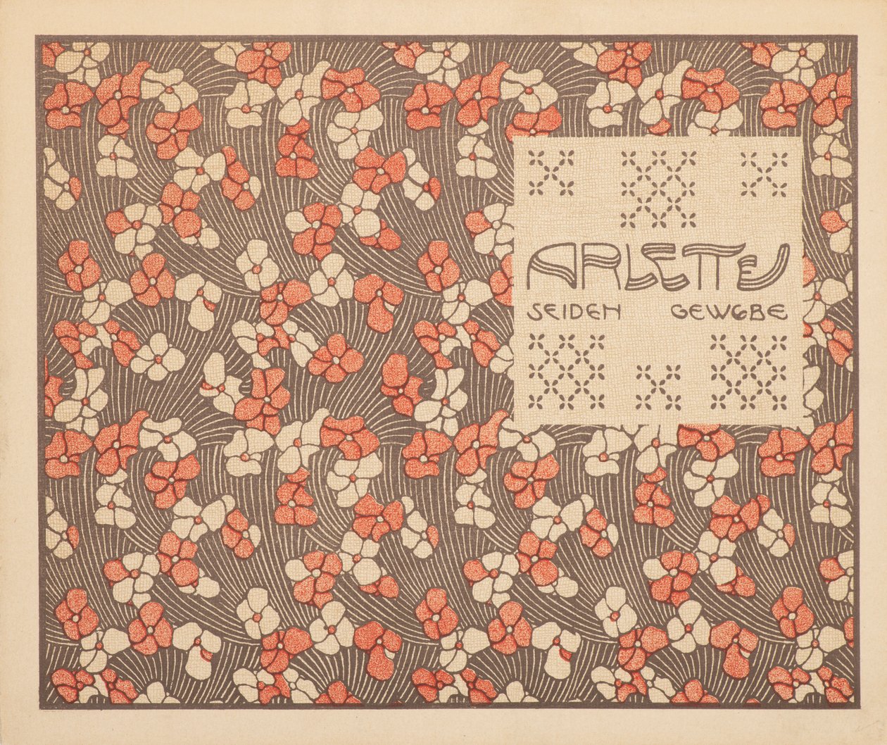 Arlette sidentyg, 1901. av Koloman Moser