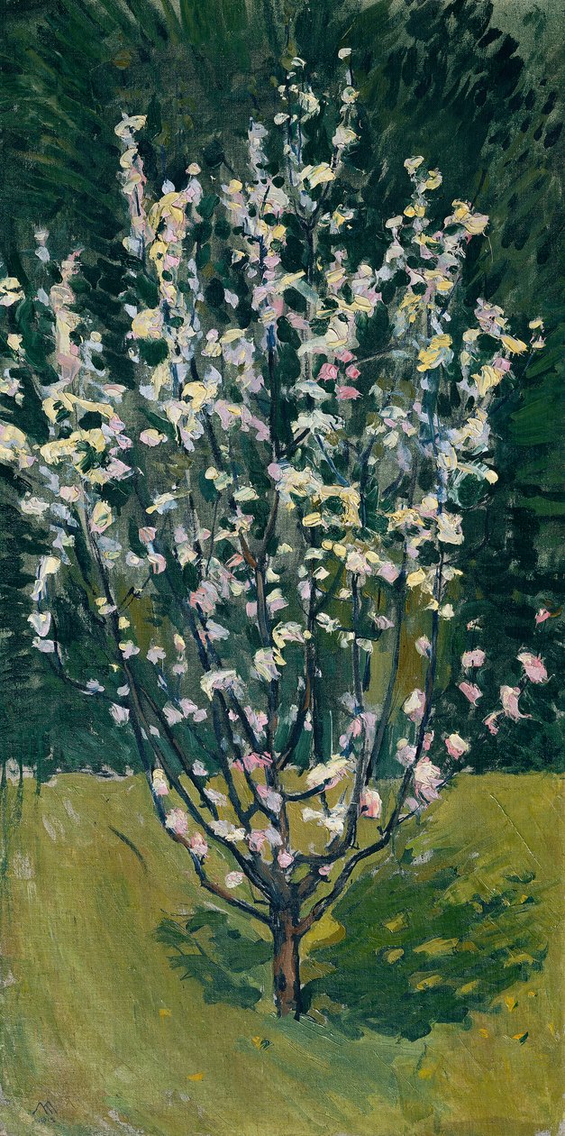Blommande planta av Koloman Moser