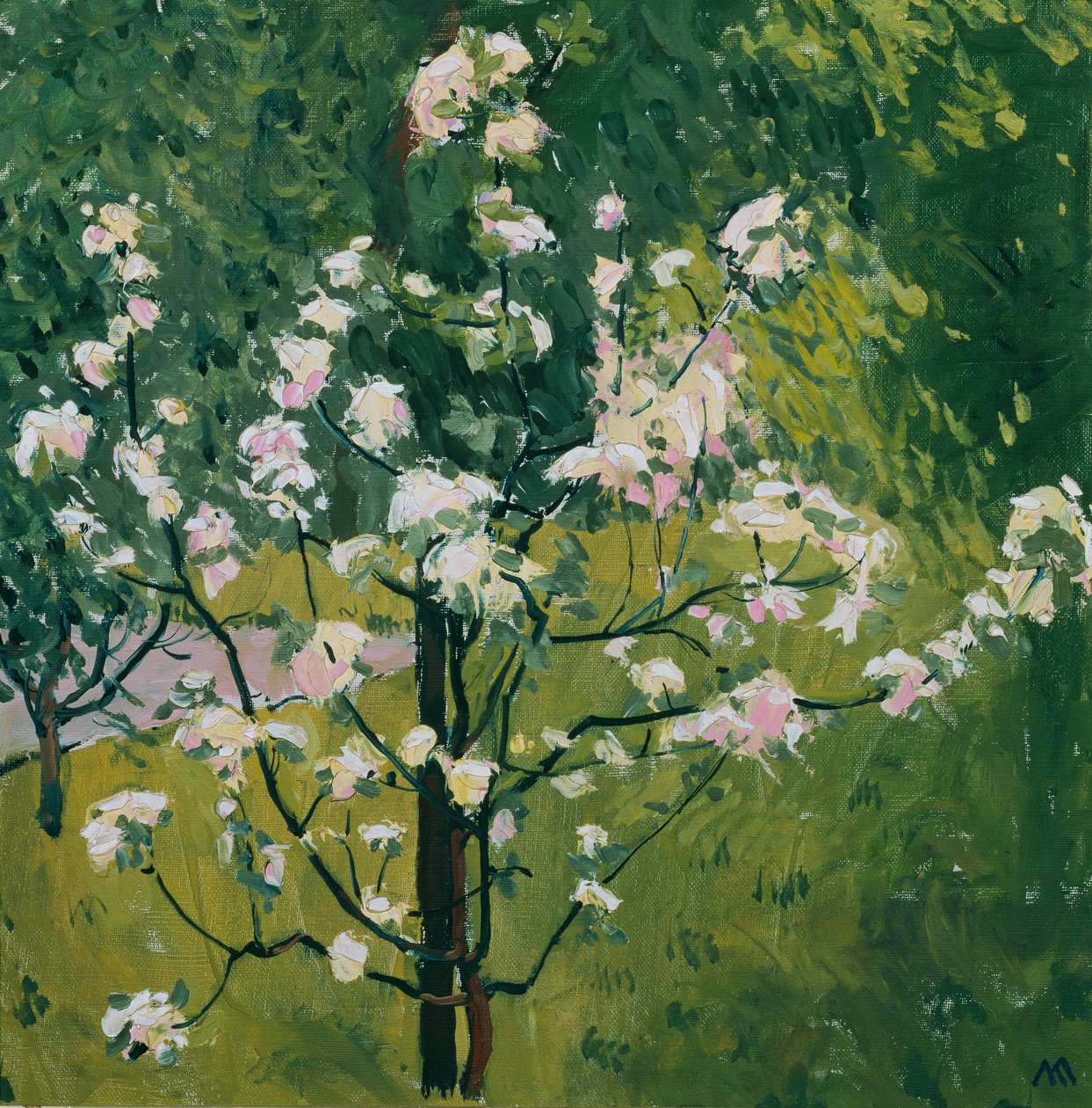 Blommande planta av Koloman Moser