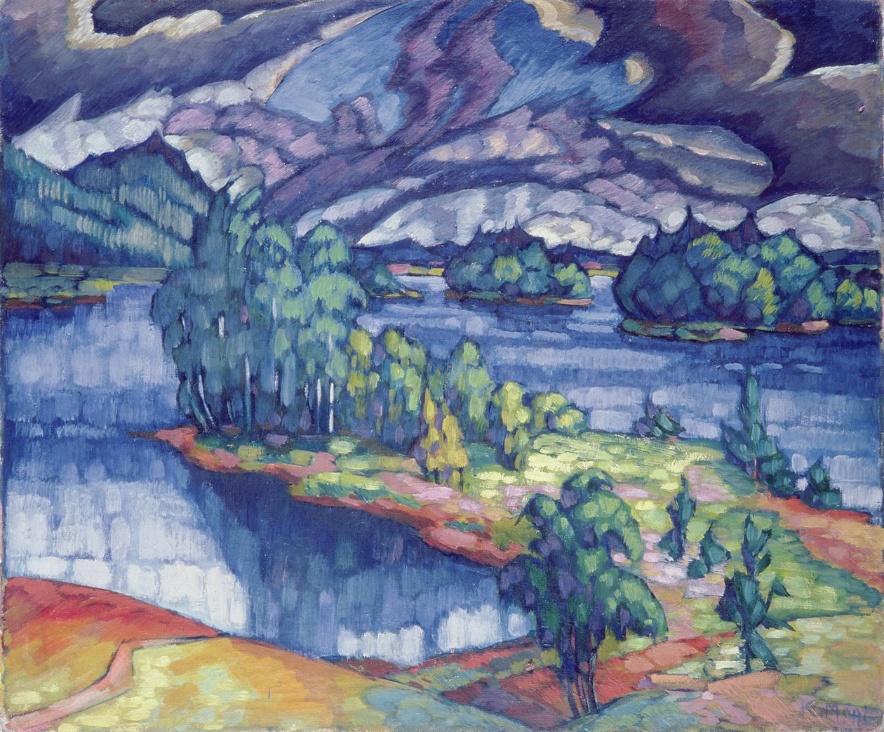 Sjön Puhajarv, 1918-21 av Konrad Magi