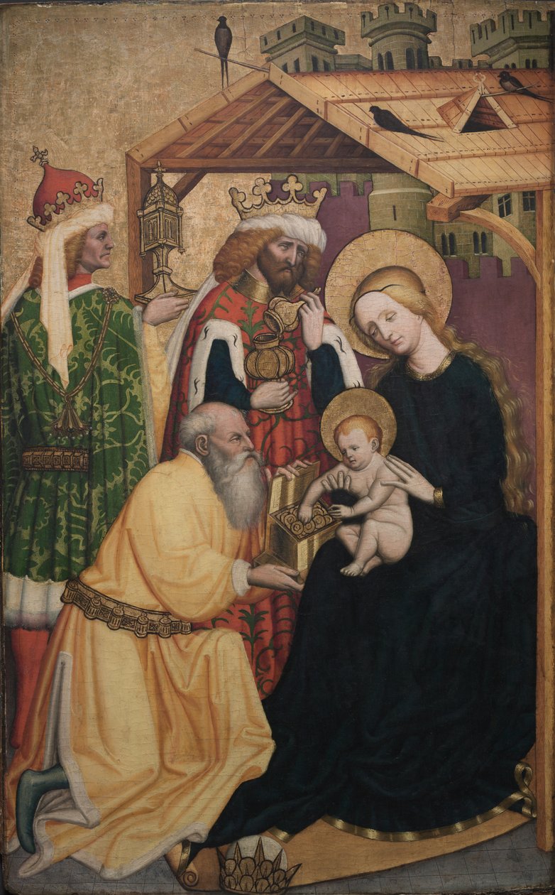 Tillbedjan av Magi, tidigt 1440-tal. av Konrad Laib