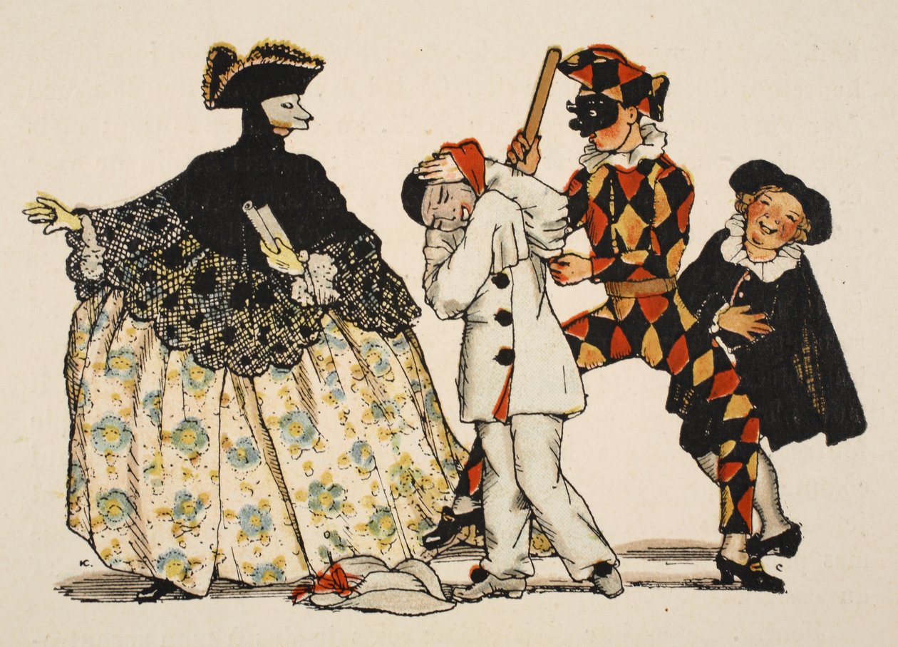 Italiensk komedi, 1918 av Konstantin Andreevic Somov