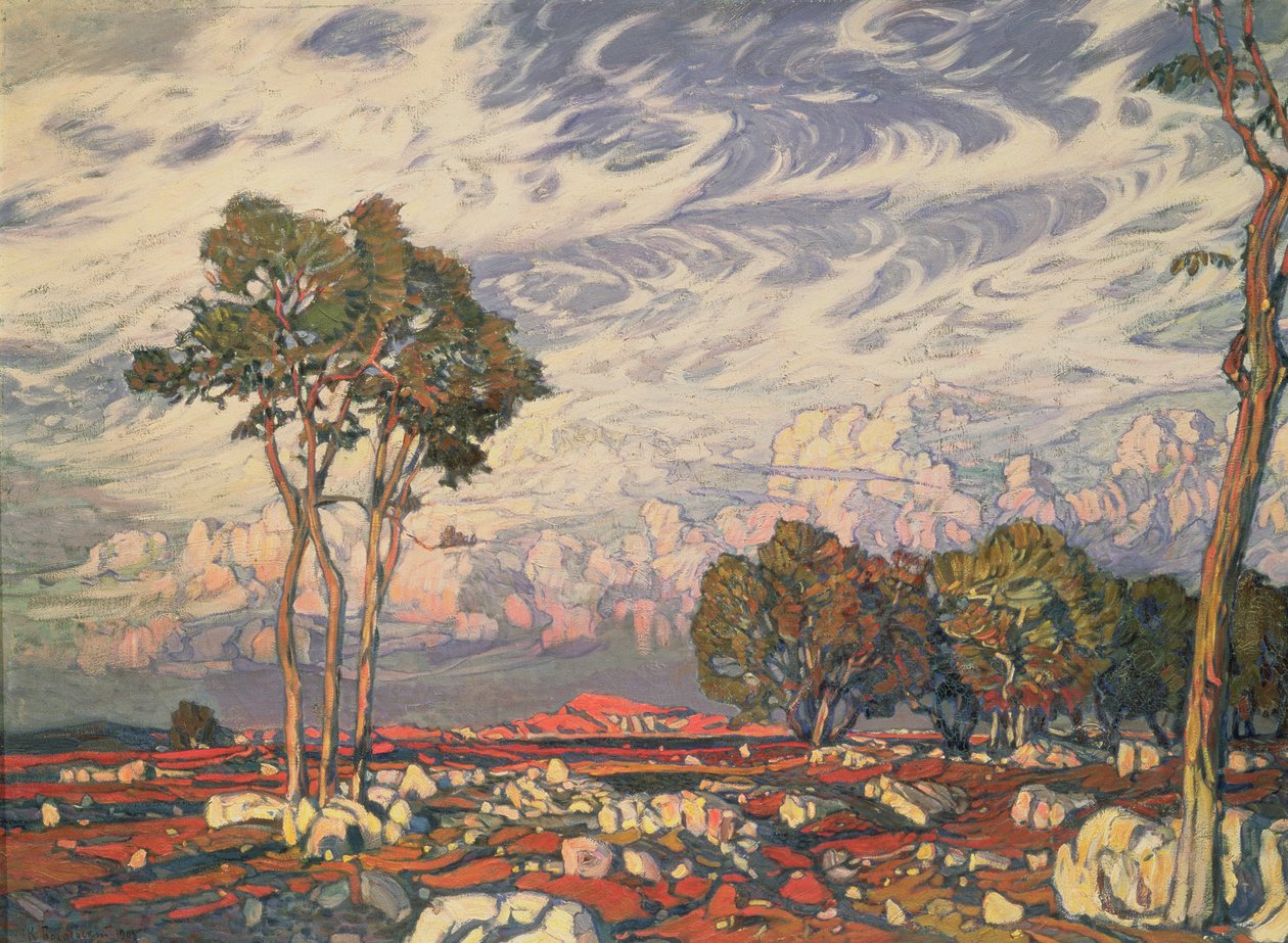 Sista strålarna, 1903 av Konstantin Fedorovich Bogaevsky