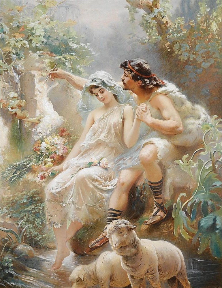 Allegorical scene av Konstantin Egorovich Makovsky