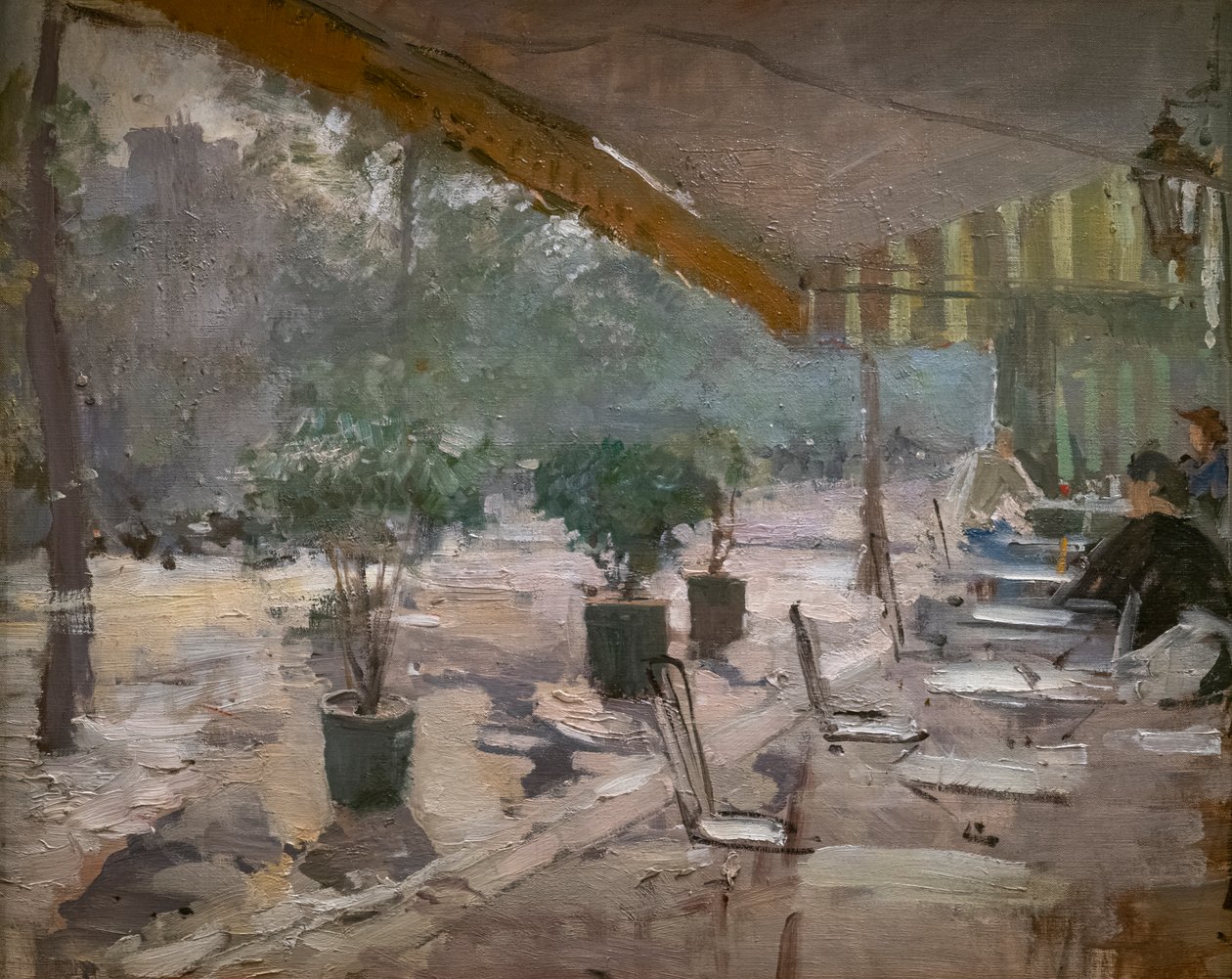 I Paris Café av Konstantin Alekseevich Korovin