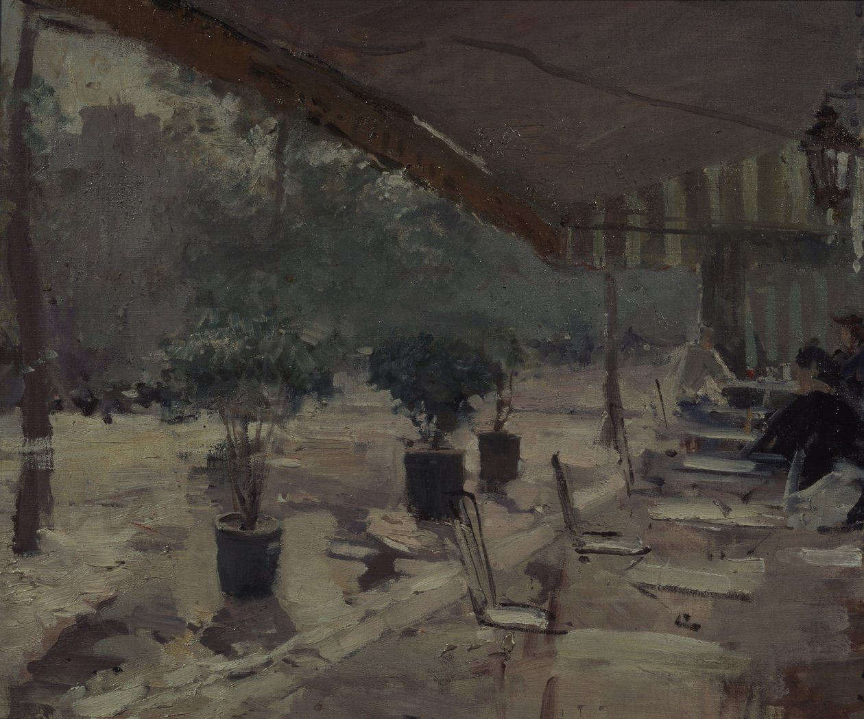 Café i Paris, 1890-talet av Konstantin Alekseevich Korovin