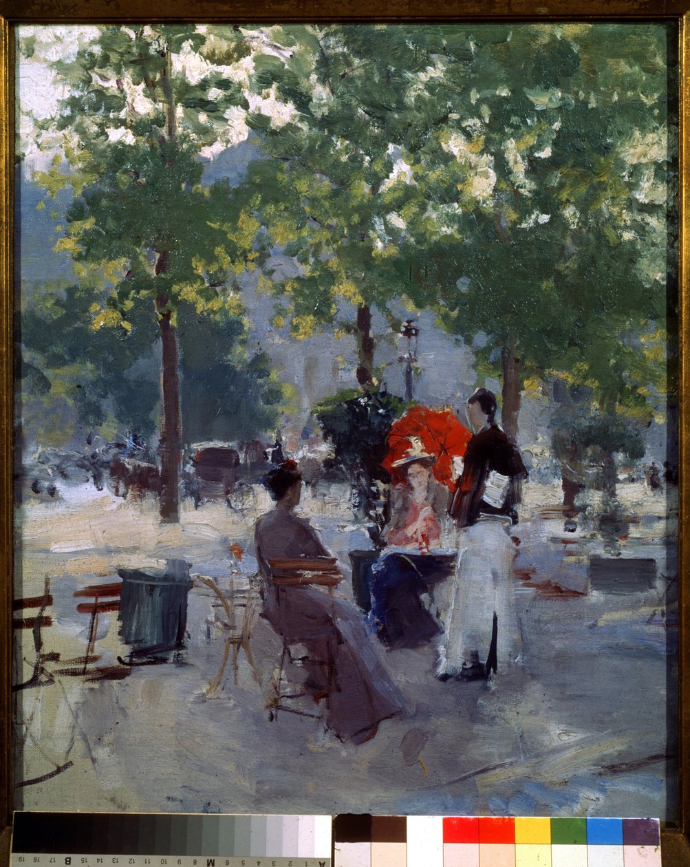 Café i Paris av Konstantin Alekseevich Korovin