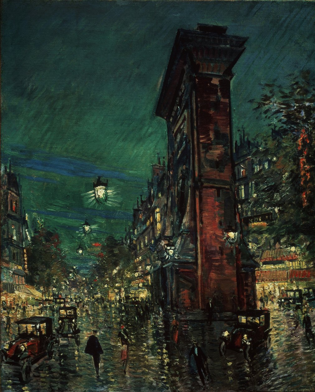 Paris, Porte Saint-Denis, 1923-1939 av Konstantin Alekseevich Korovin