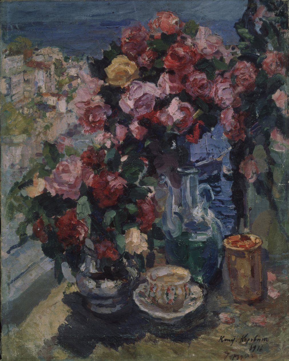 Rosor. Gurzuf, 1916 av Konstantin Alekseevich Korovin