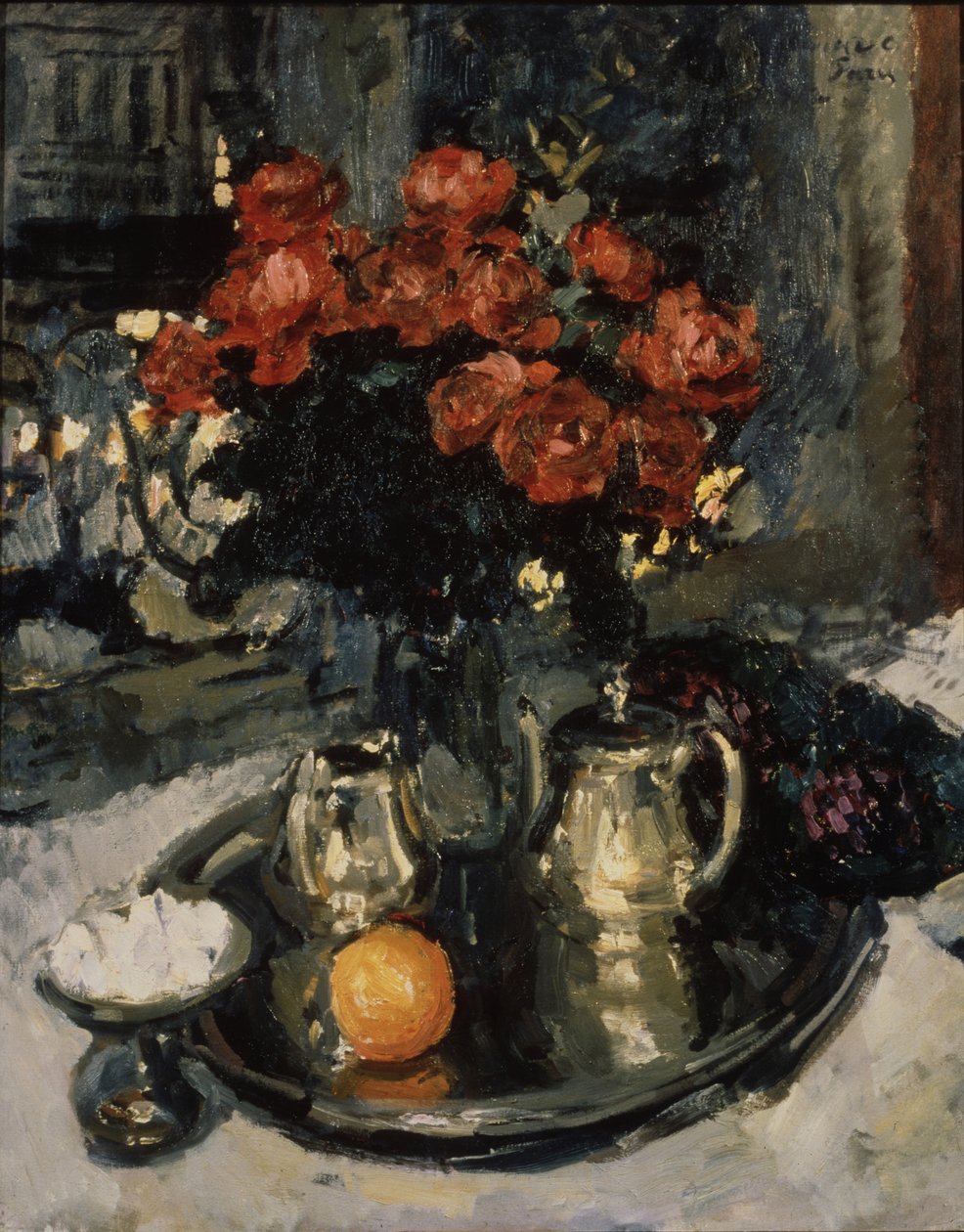 Rosor och violer, 1912 av Konstantin Alekseevich Korovin
