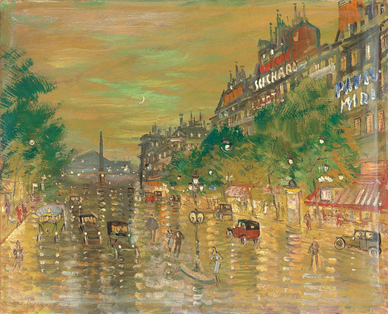 Rue Royale, Paris av Konstantin Alekseevich Korovin