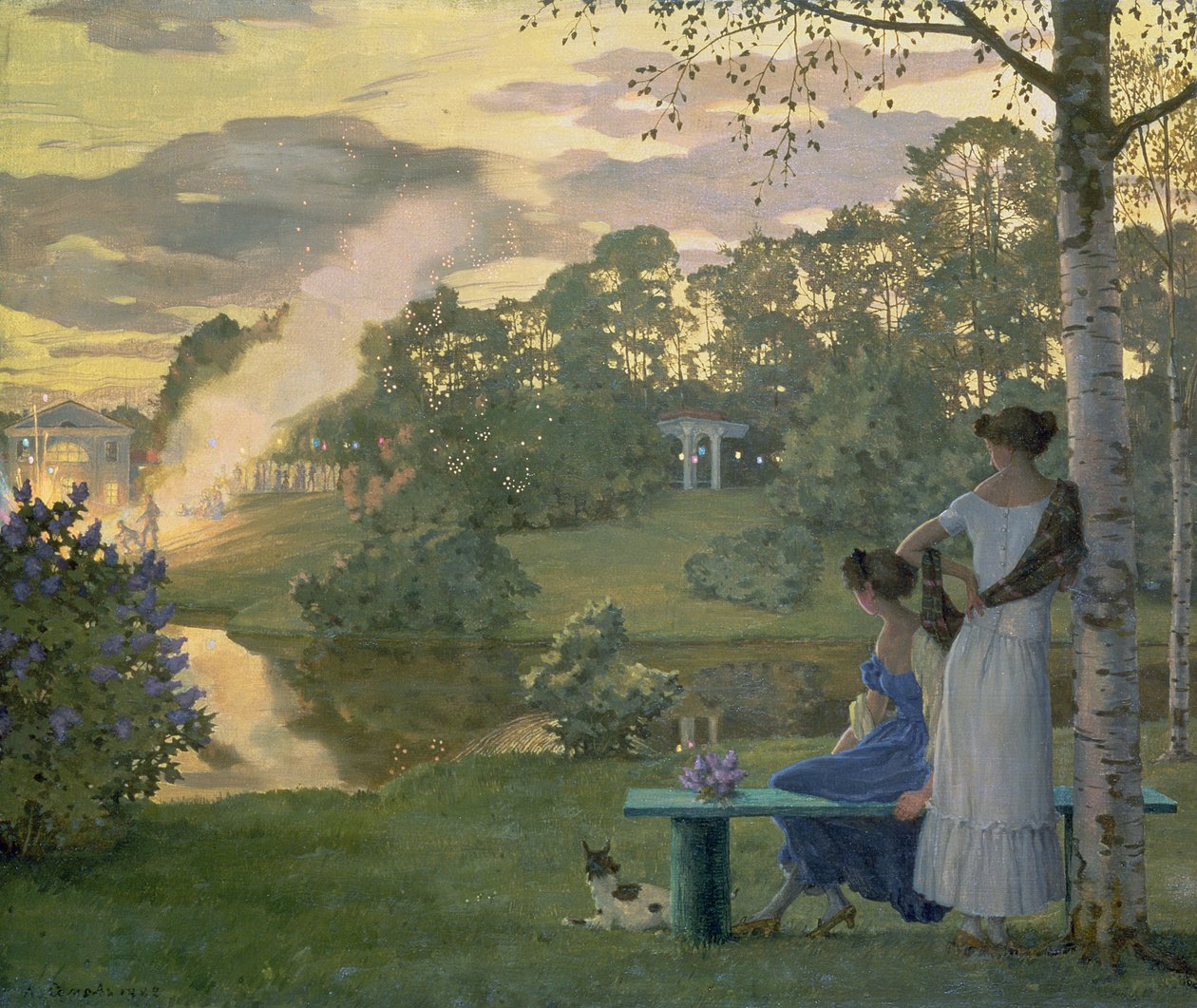 Fyrverkerier, 1922 av Konstantin Andreevic Somov