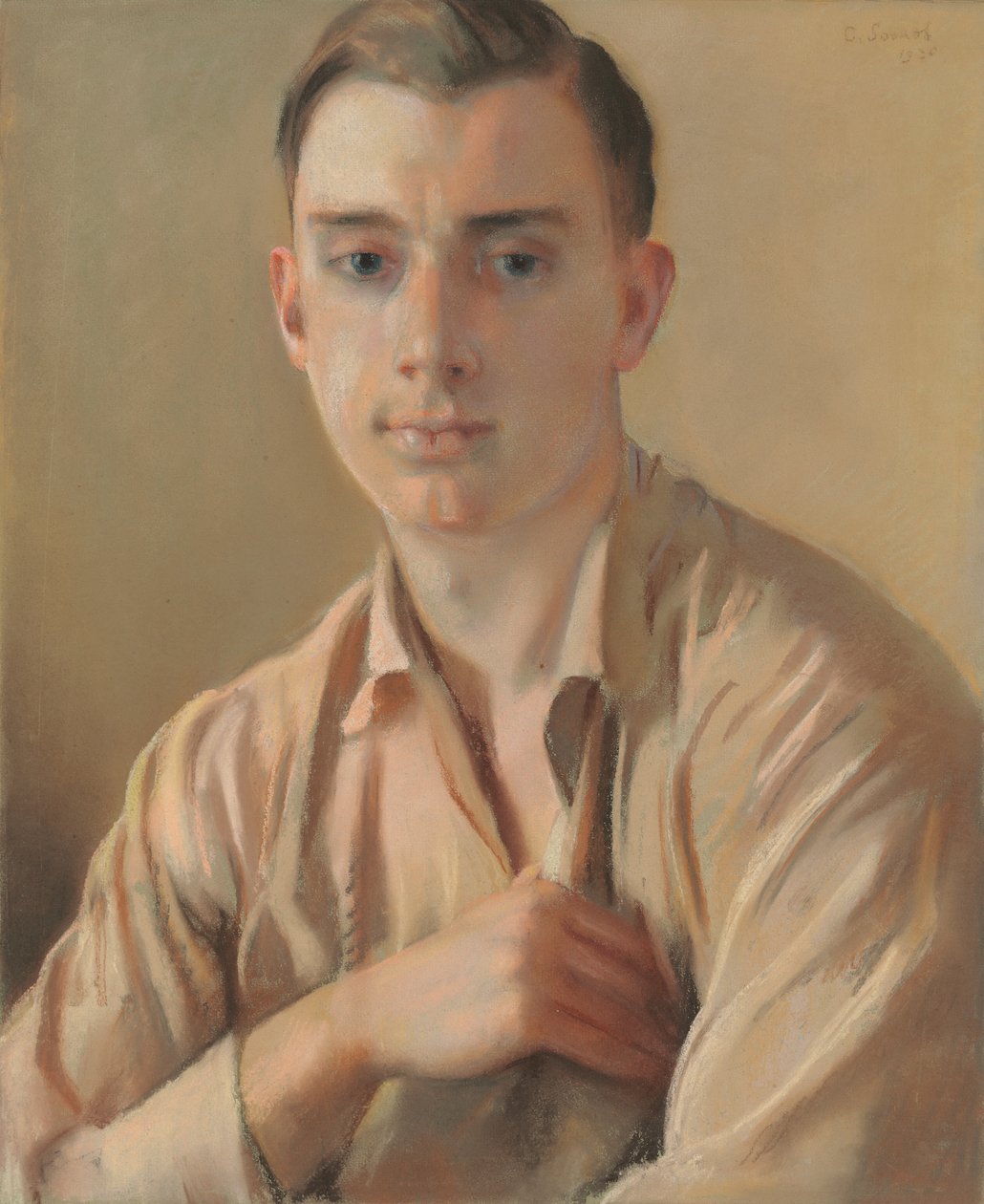 Porträtt av Boris Snejkovsky av Konstantin Andreevic Somov