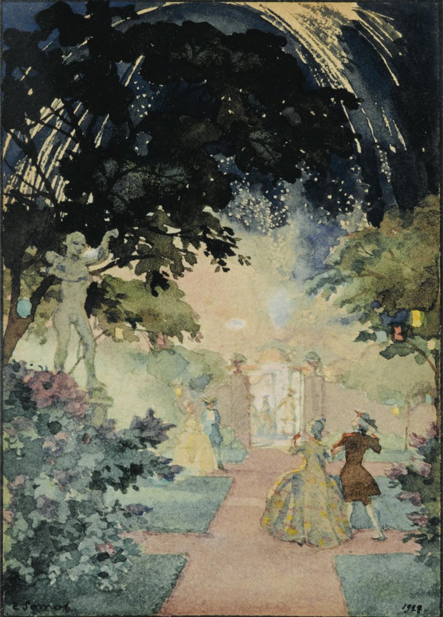 Fyrverkerierna, 1927 av Konstantin Andreevic Somov