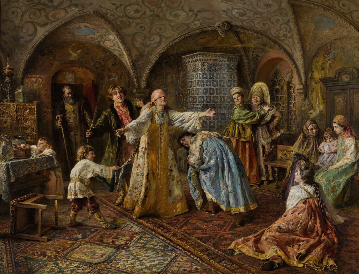 Blind mans bluff. av Konstantin Egorovich Makovsky