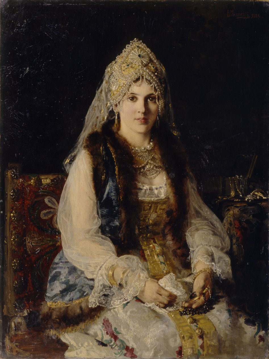 Boyars fru, 1880 av Konstantin Egorovich Makovsky
