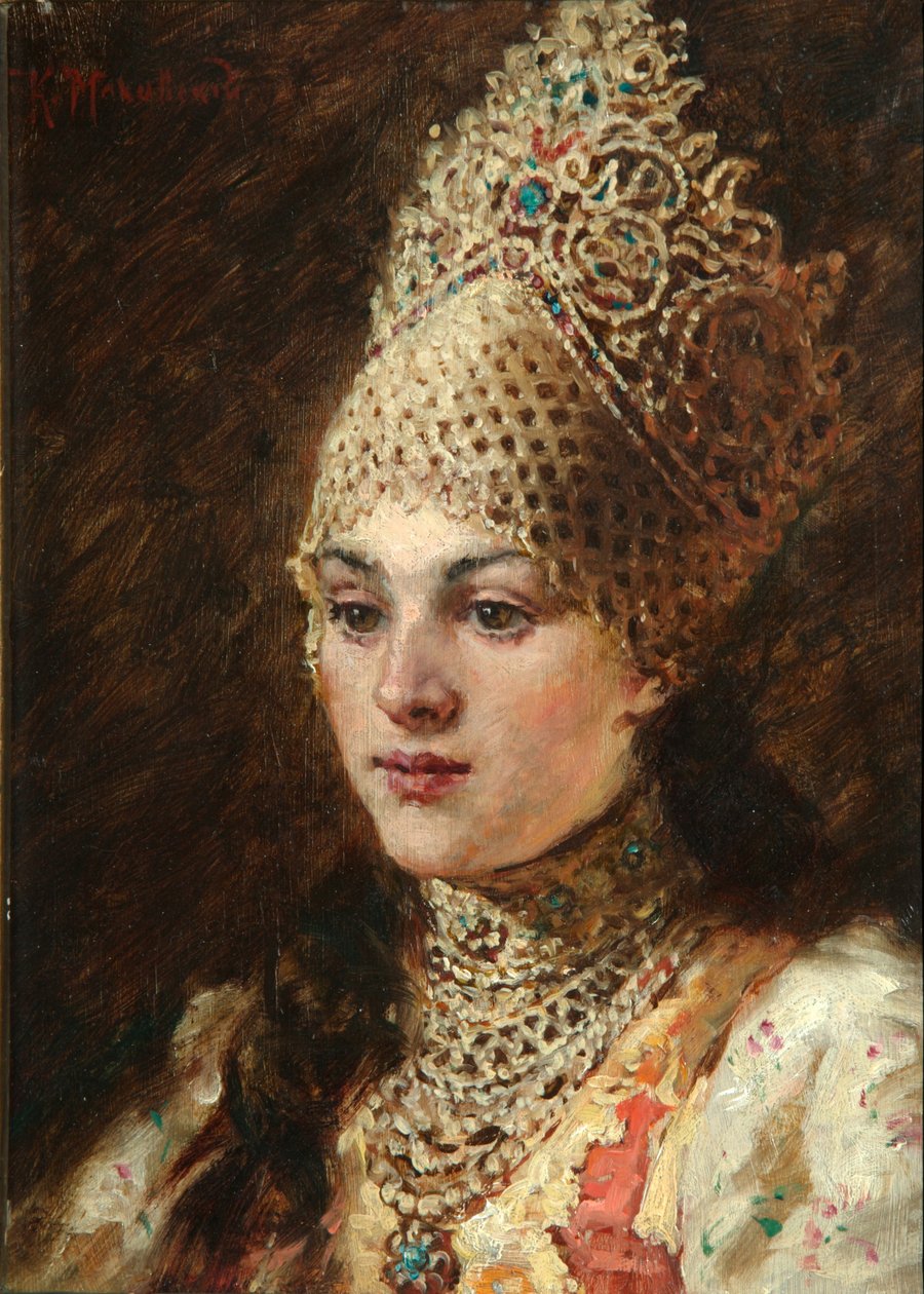 Boyars fru, 1890-talet av Konstantin Egorovich Makovsky