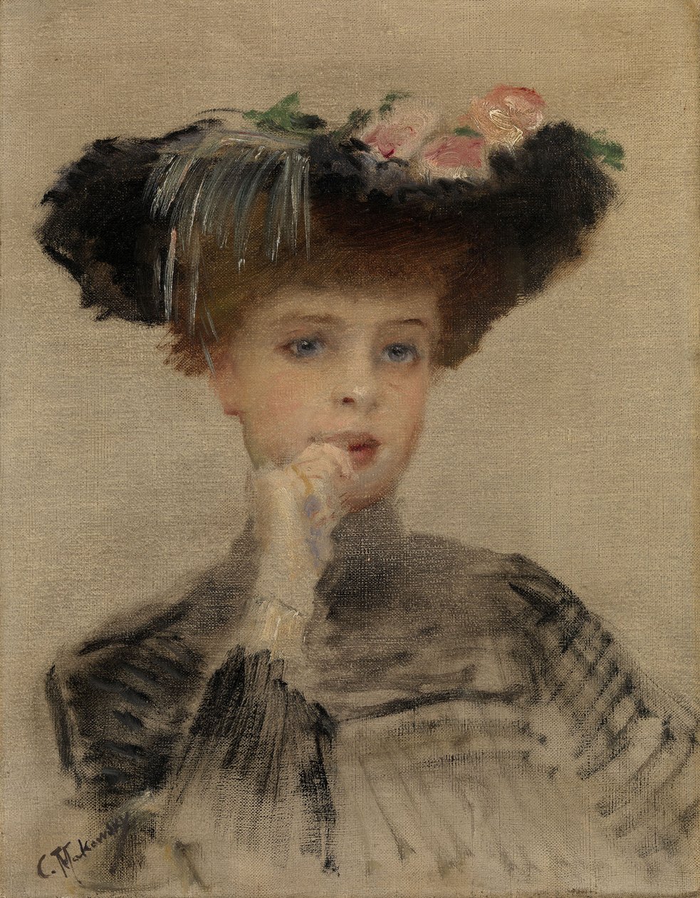 The Parisian, 1902 av Konstantin Egorovich Makovsky