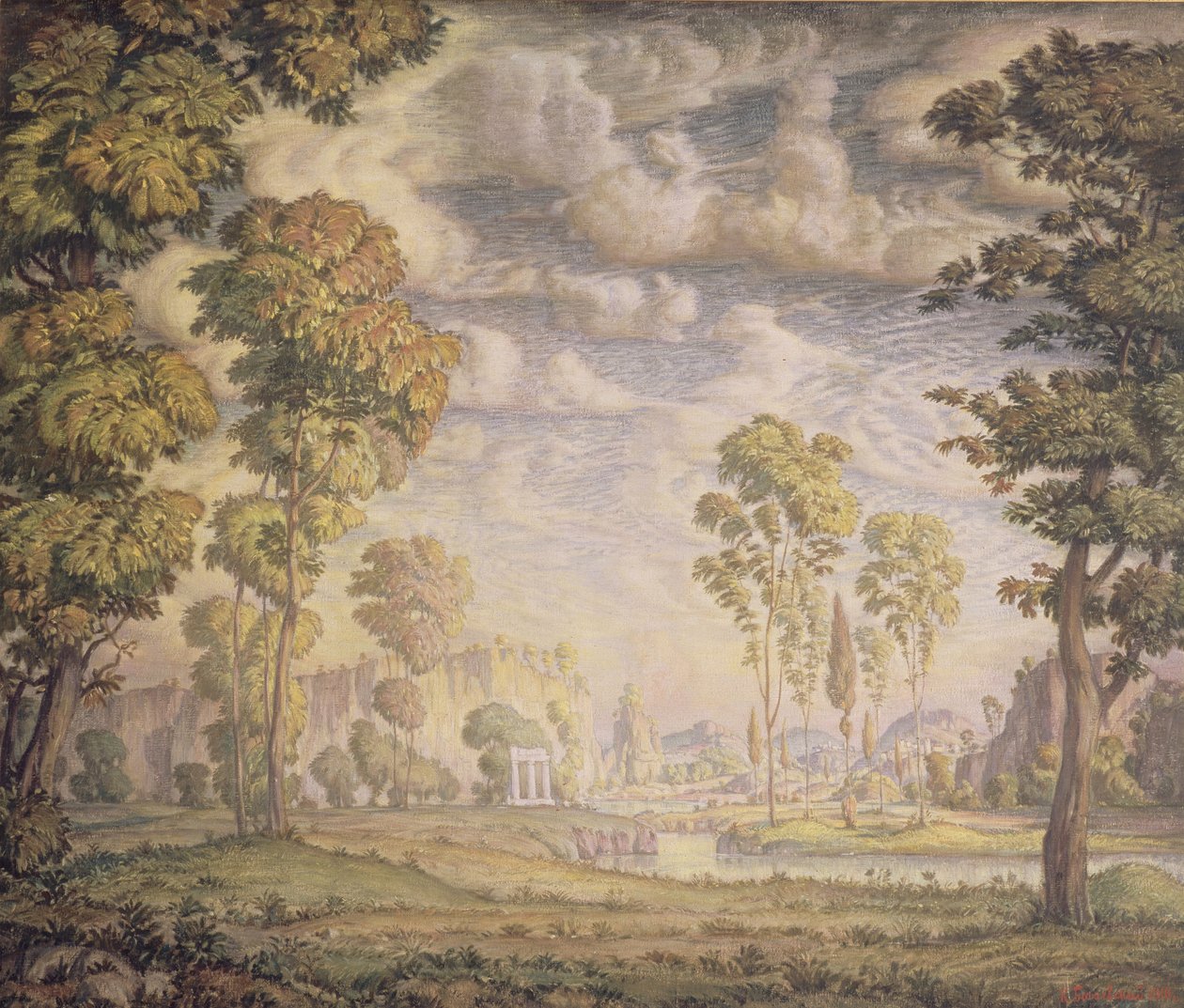 Morgon, 1910 av Konstantin Fyodorovich Bogayevsky