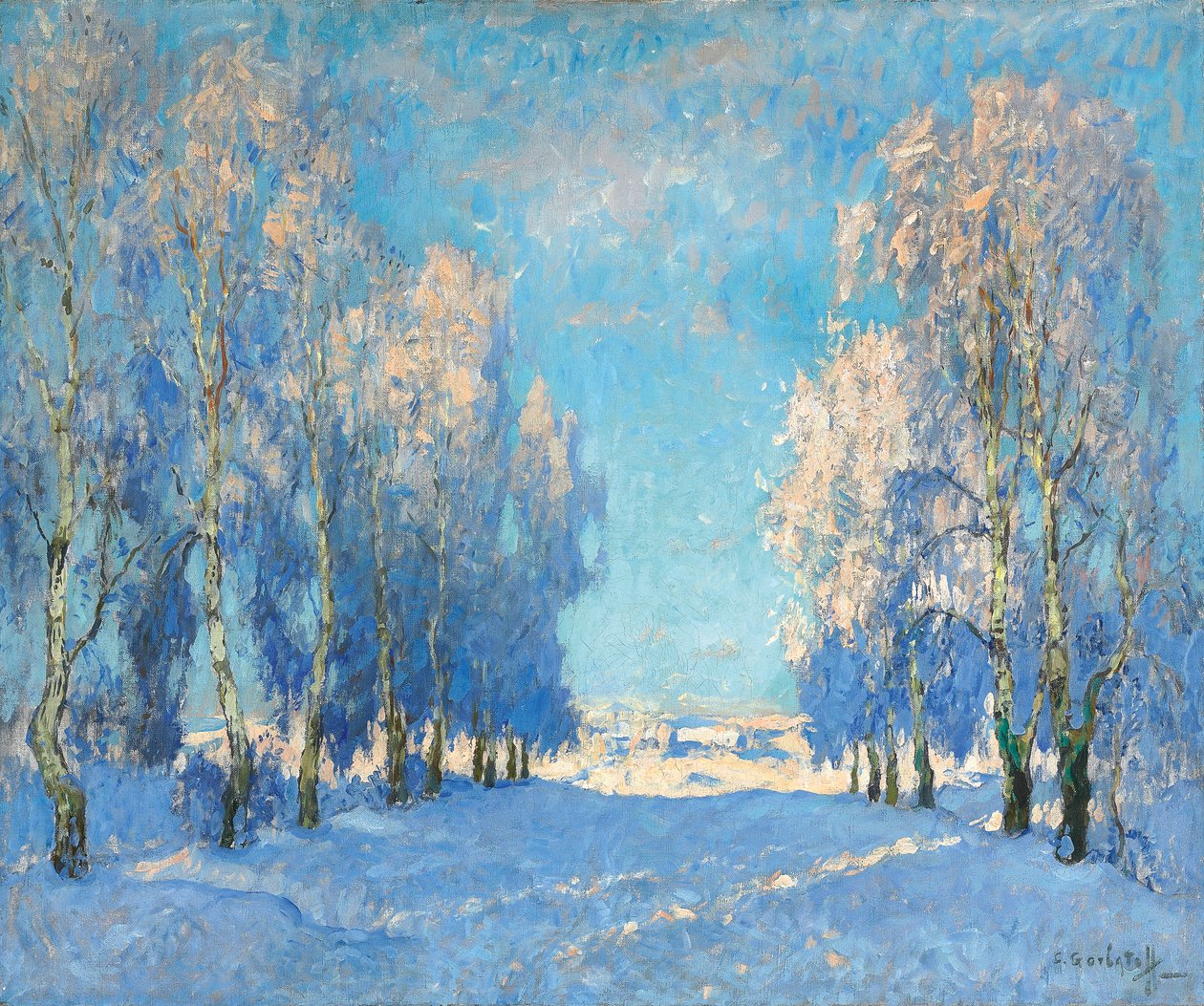En vinterdag, 1934 av Konstantin Ivanovich Gorbatov