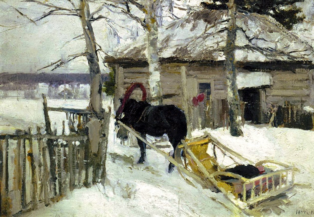 Vinter, 1894. av Konstantin Alekseevich Korovin