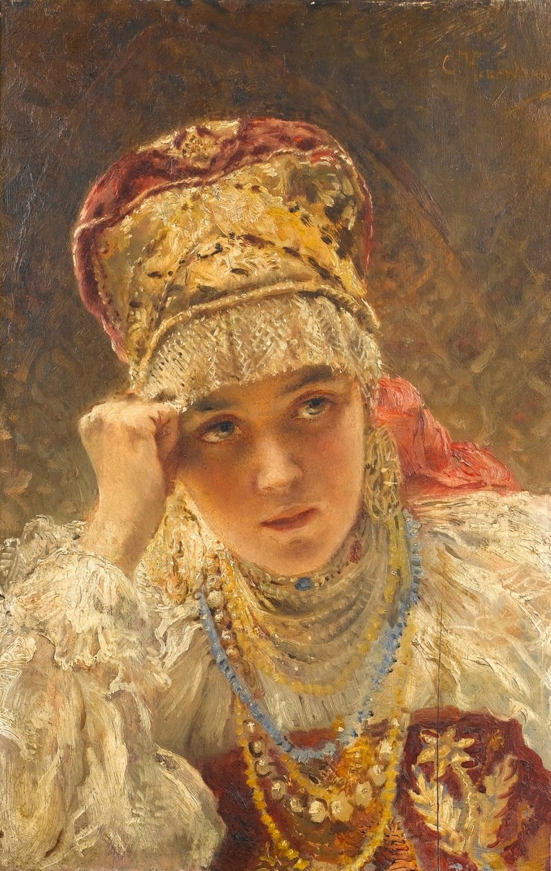 En ung boyarina av Konstantin Makovsky