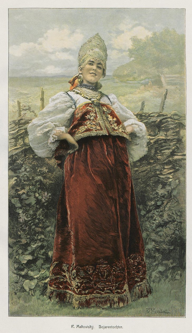Boyar dotter av Konstantin Makovsky