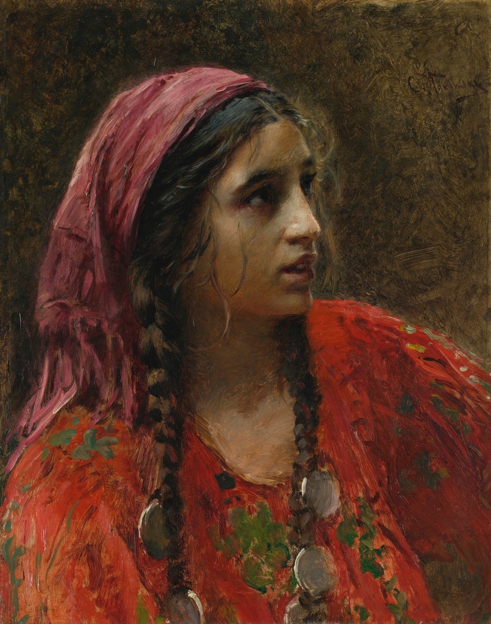 Ryska: "Gypsy" Gypsy av Konstantin Makovsky